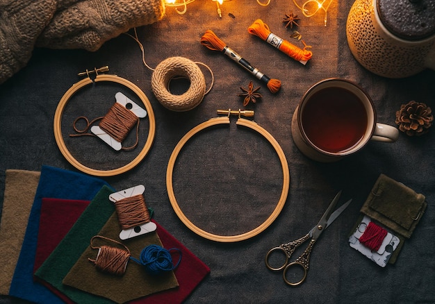 zbiór nici i tamborek